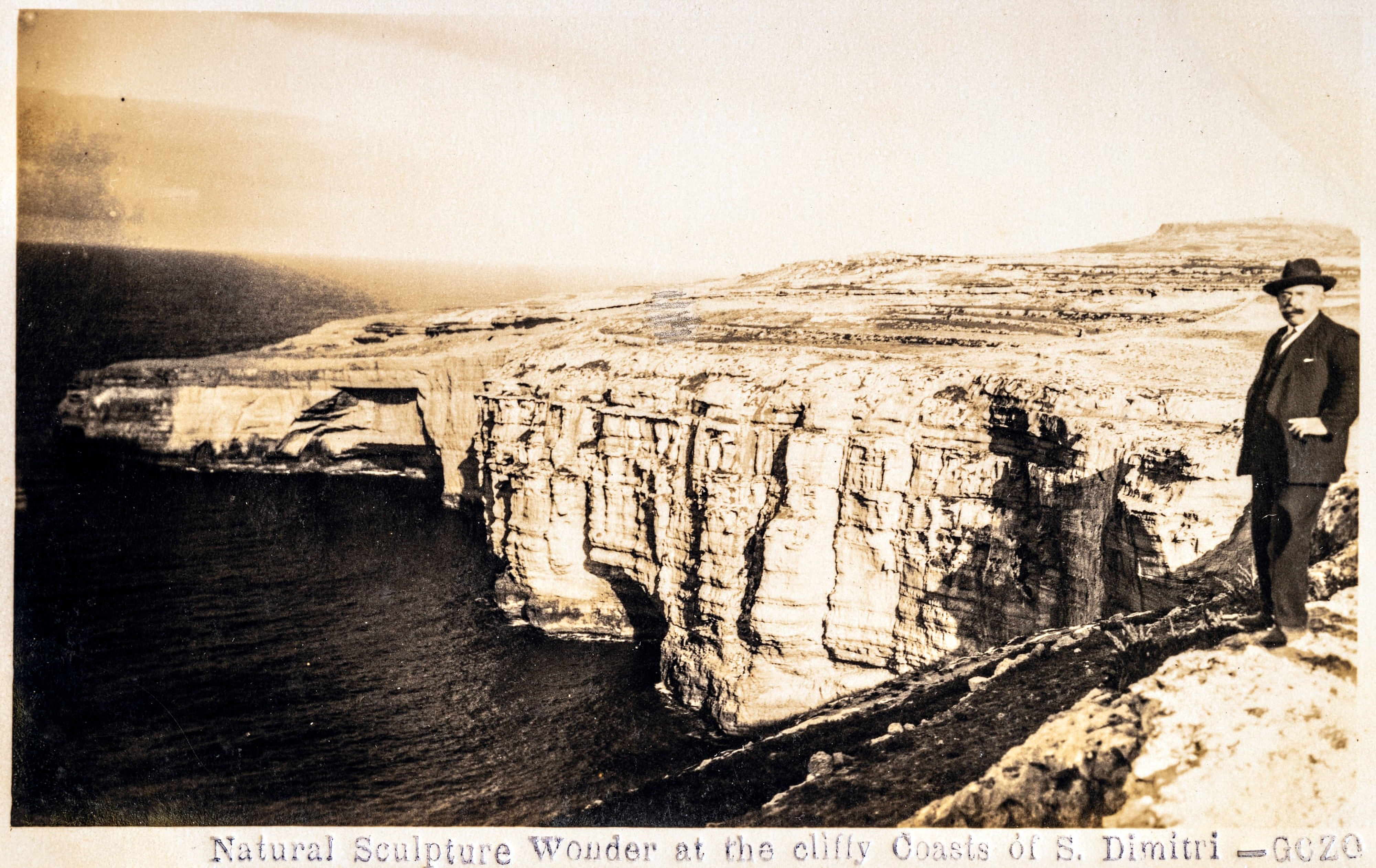 Cliffy coast of St Dimitri