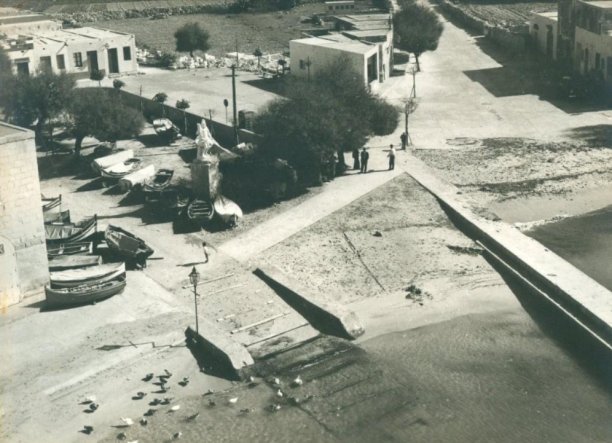 The statue of Saint Andrew overlooking Xlendi