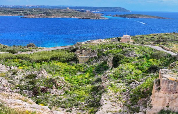 View towards Ħondoq Bay