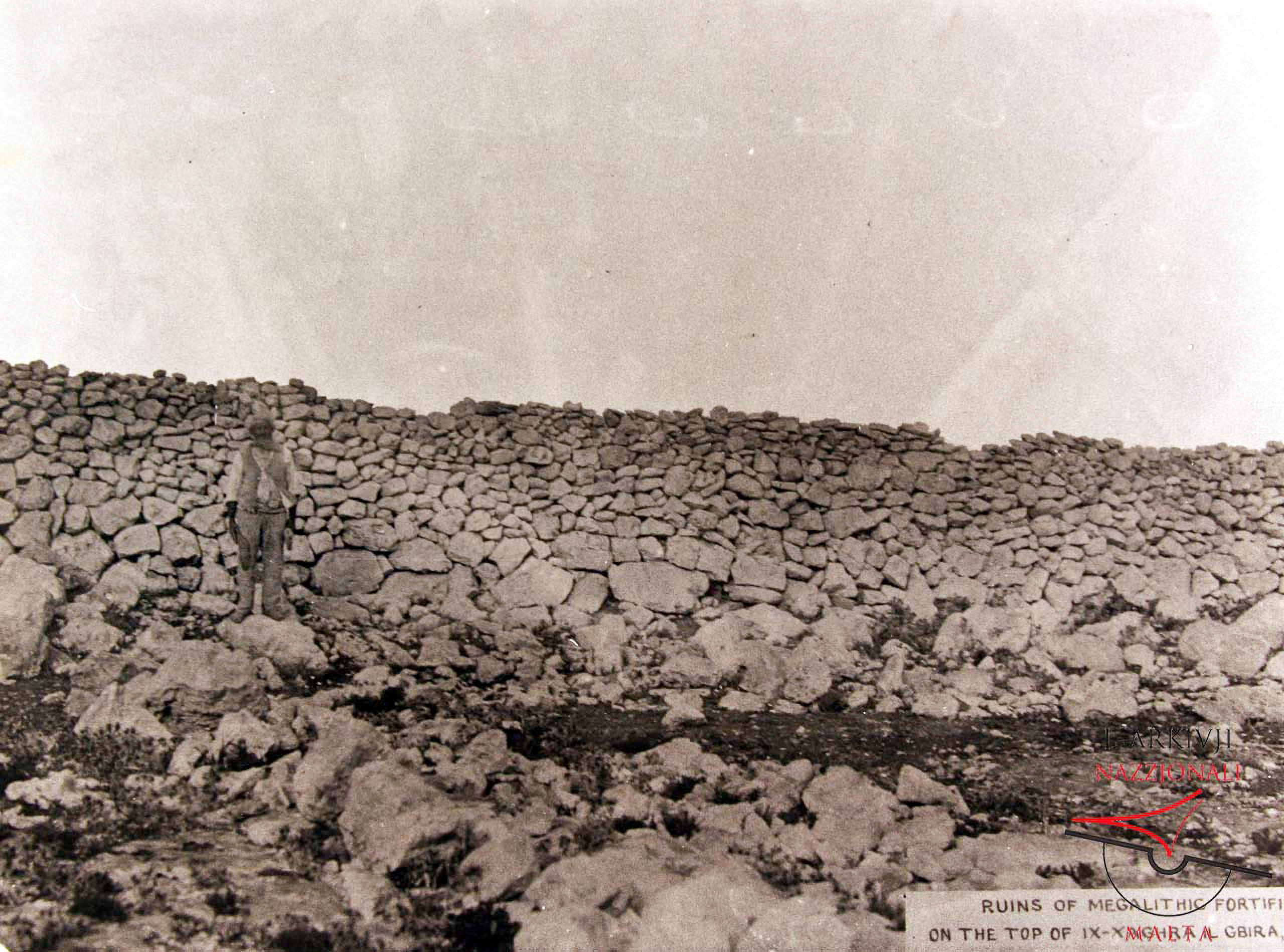 Ruins of megalithic structures at Ta’ Ċenċ