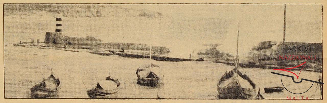 Mġarr breakwater storm damage