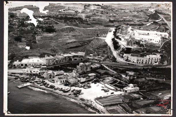 Aerial view of Mġarr Harbour