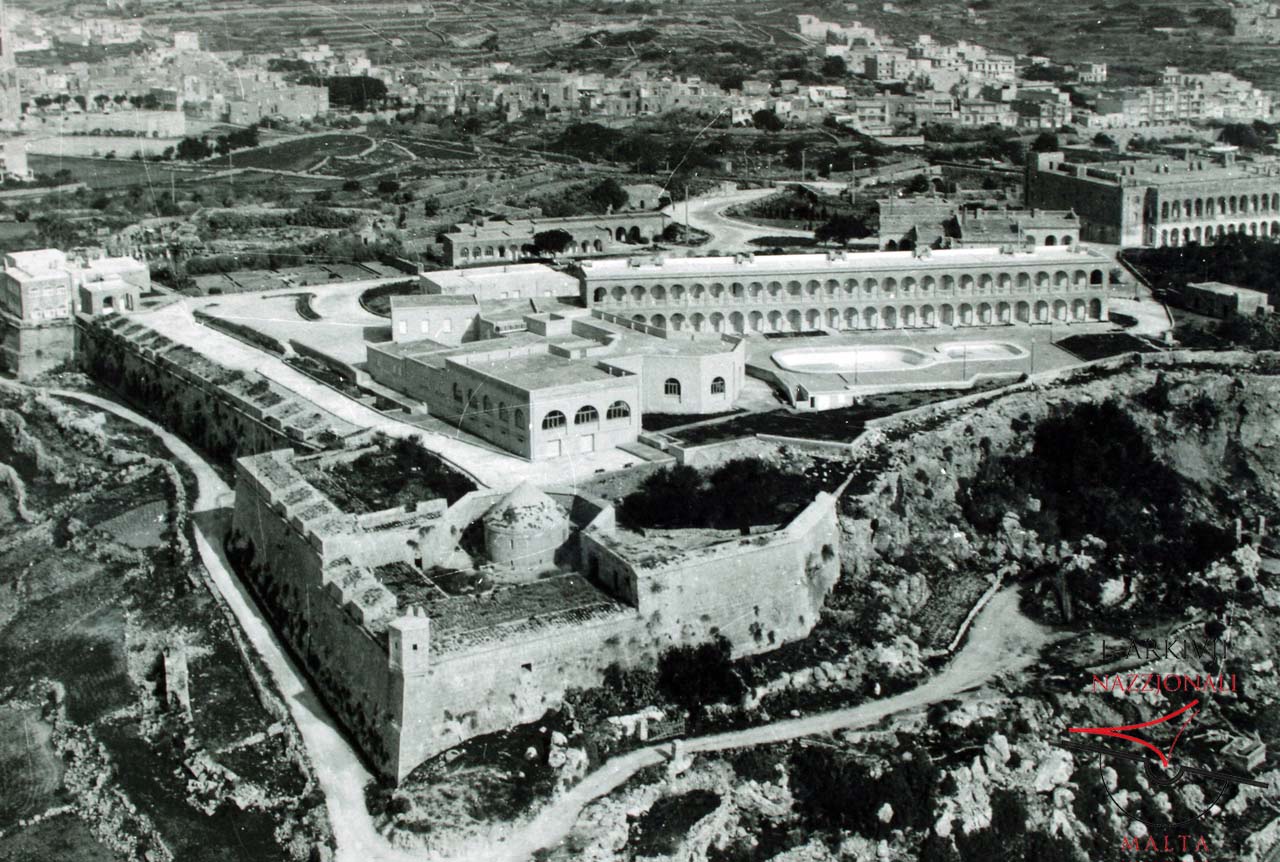 Aerial view of Fort Chambray
