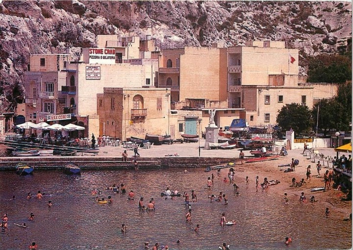 Xlendi bay summer scene