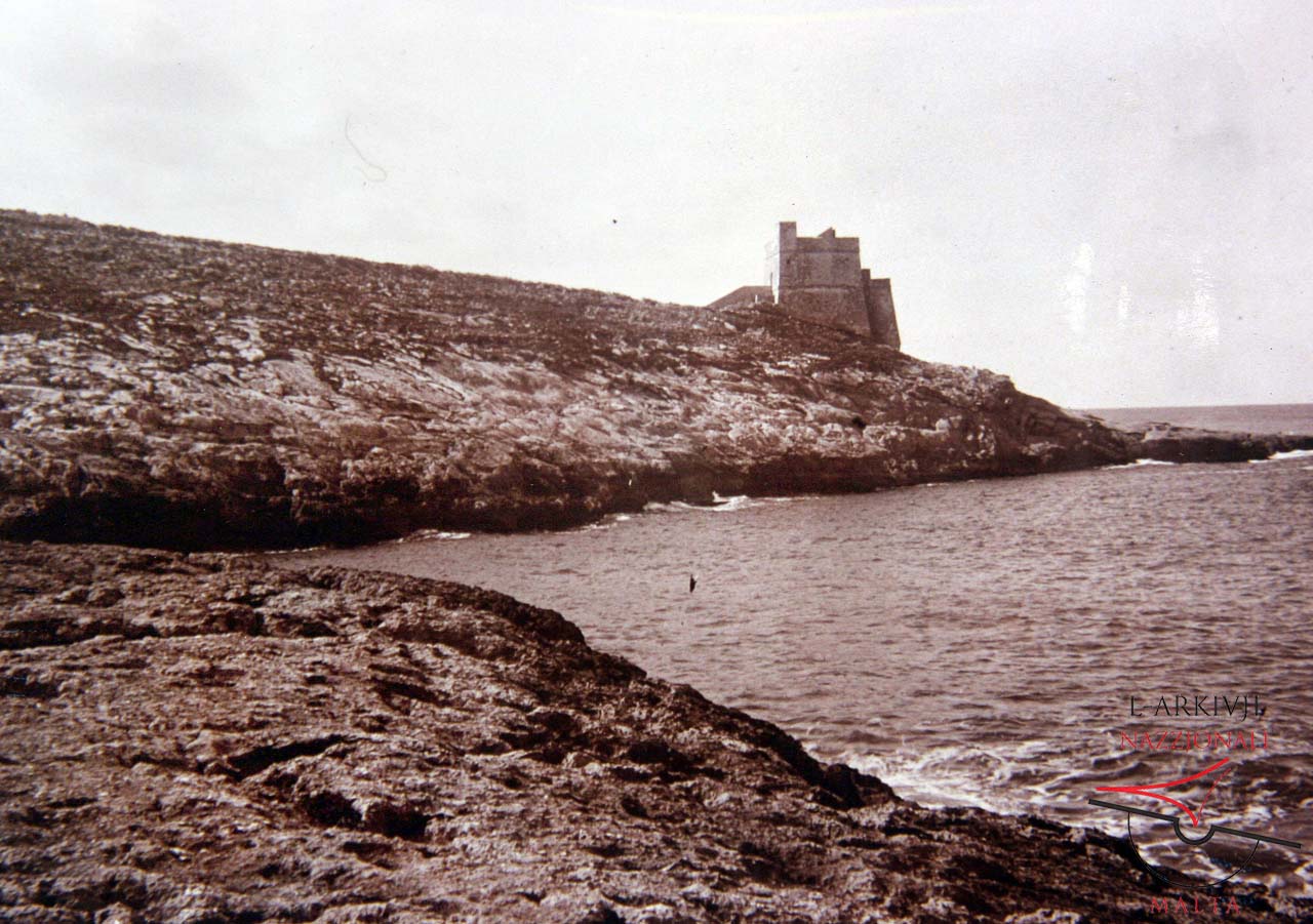 Xlendi Tower overlooking the coast