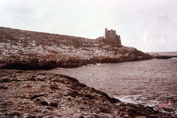 Xlendi Tower overlooking the coast