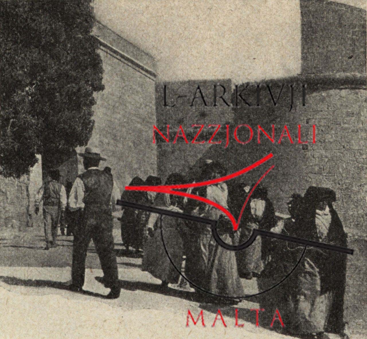 Men and women in local costumes