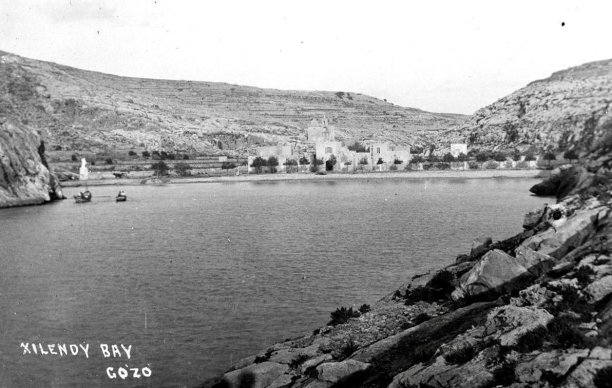 Xlendi bay and village view