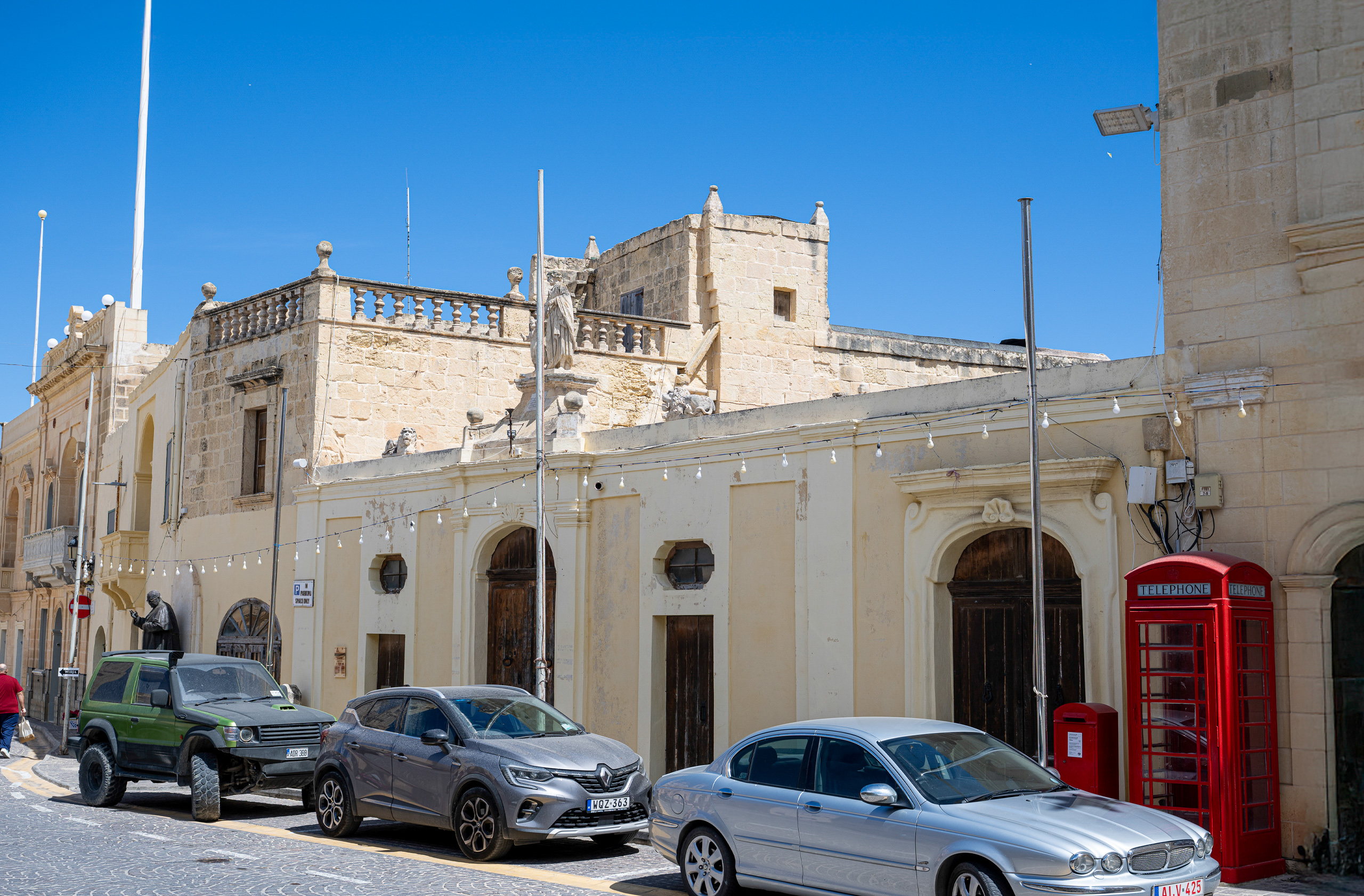 Building in Għarb  village square