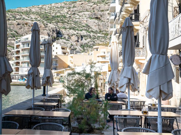 Xlendi’s seafront dining scene