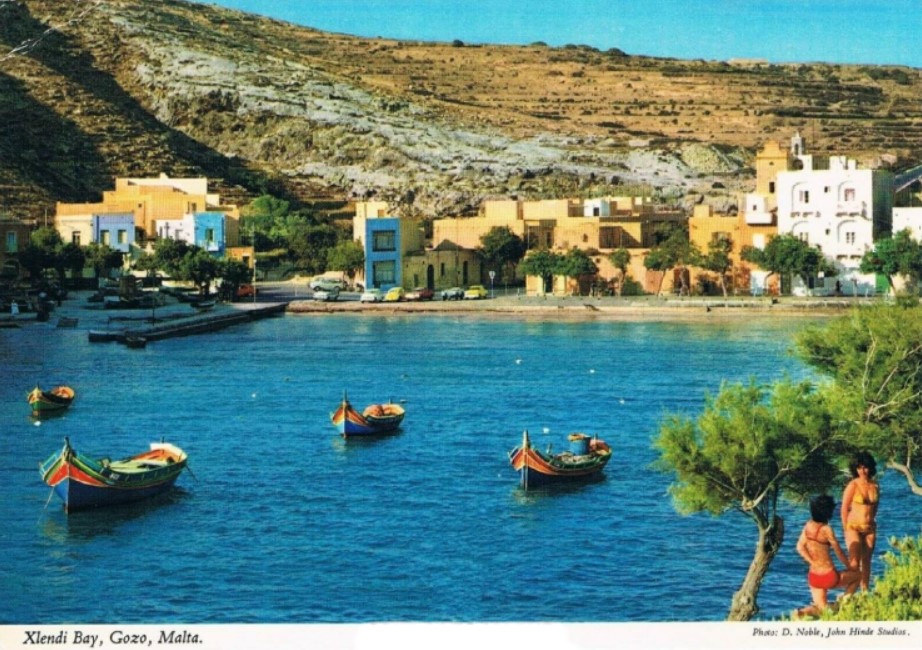 Traditional boats in Xlendi bay