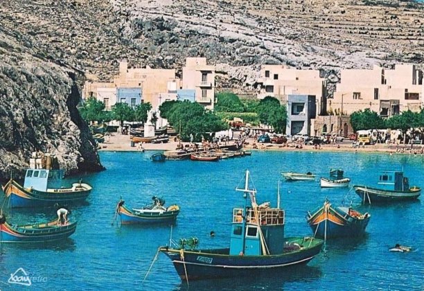 Vibrant scene at Xlendi bay