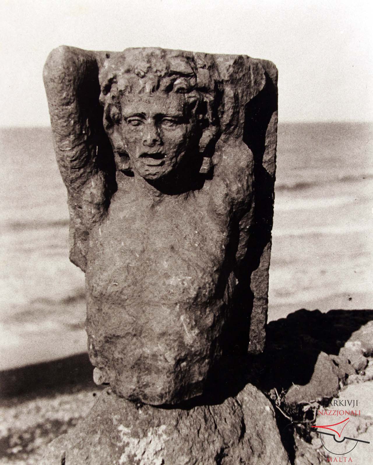 Satyr sculpture from Roman Villa excavations