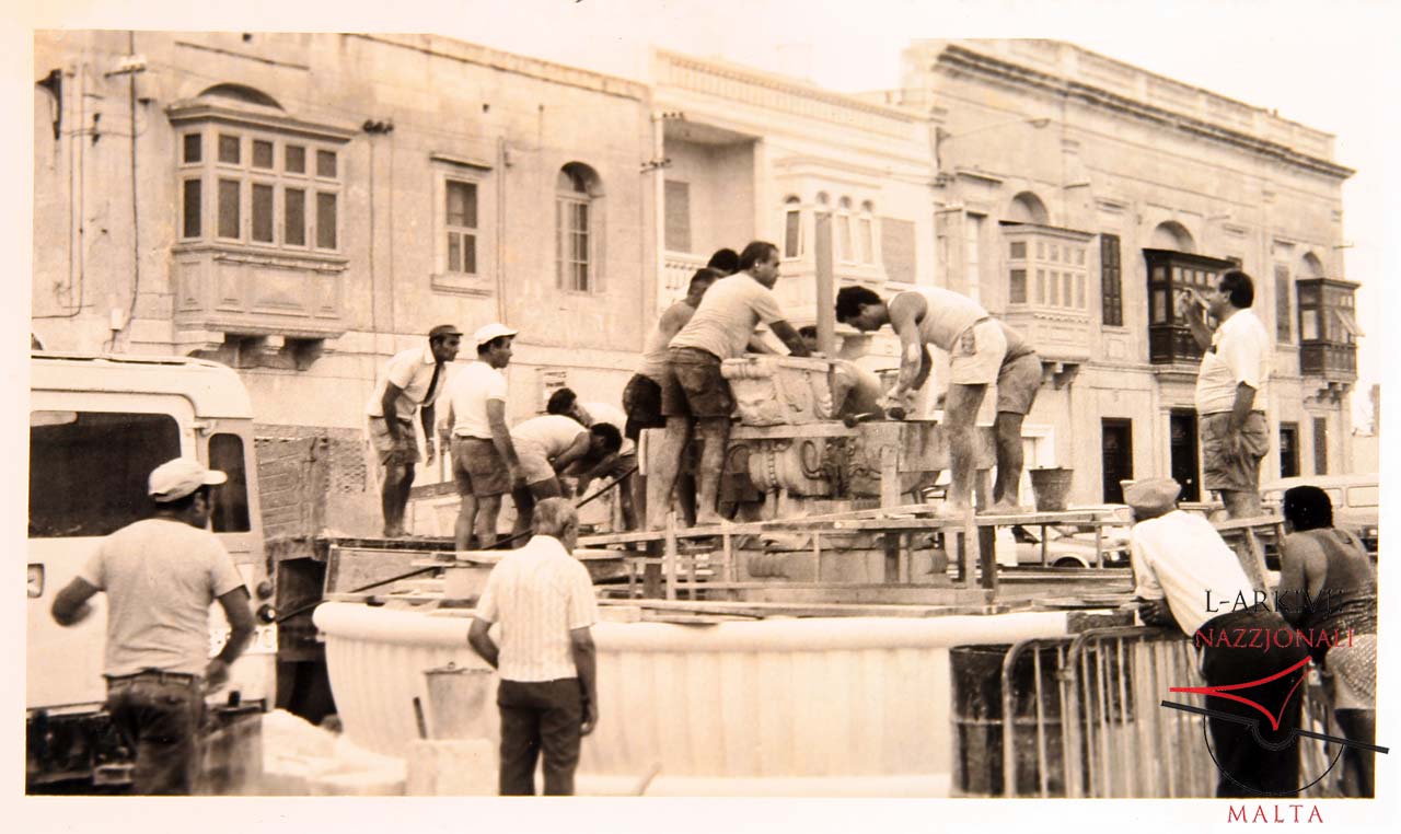 Fountain installation at Saint Francis Square