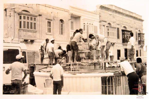 Fountain installation at Saint Francis Square