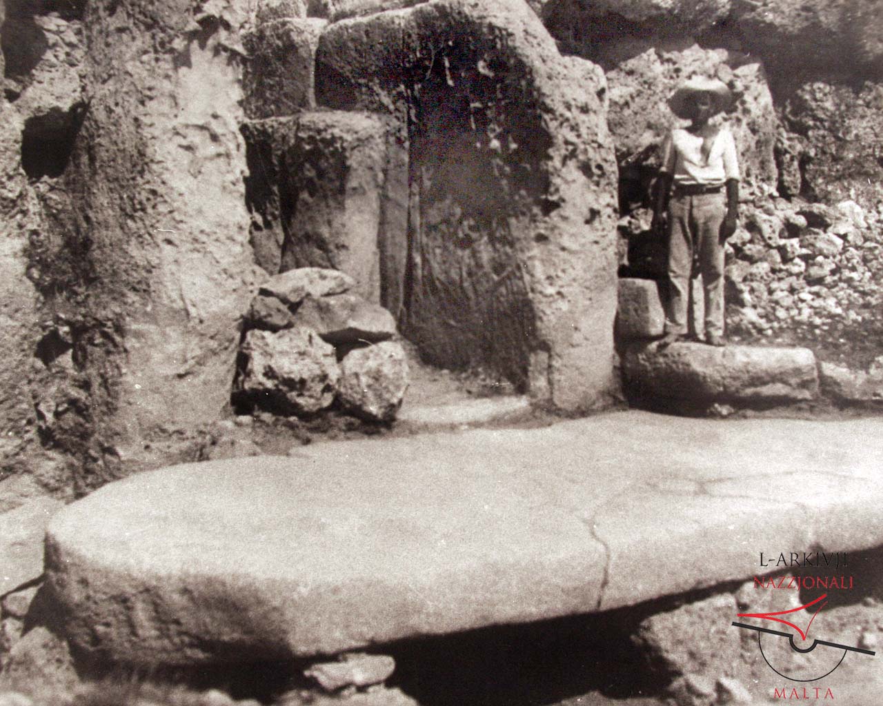 Entrance to Ġgantija's South Temple