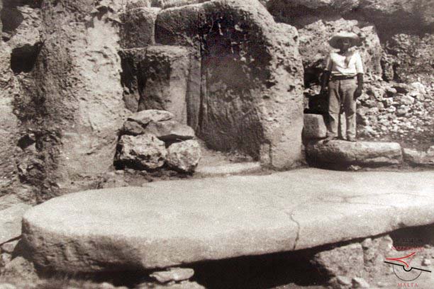 Entrance to Ġgantija's South Temple