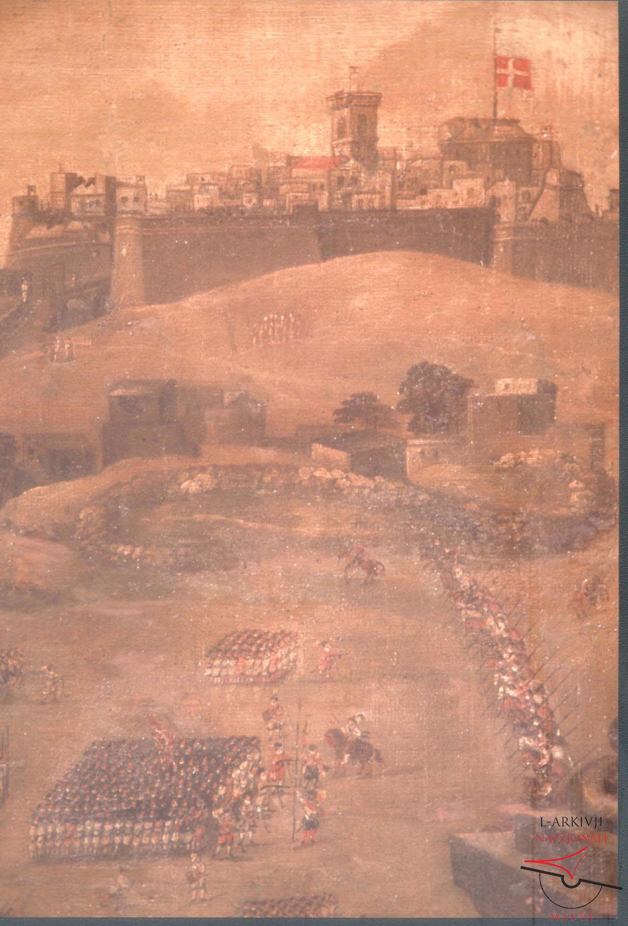 Southern flank of the Citadel just after completion