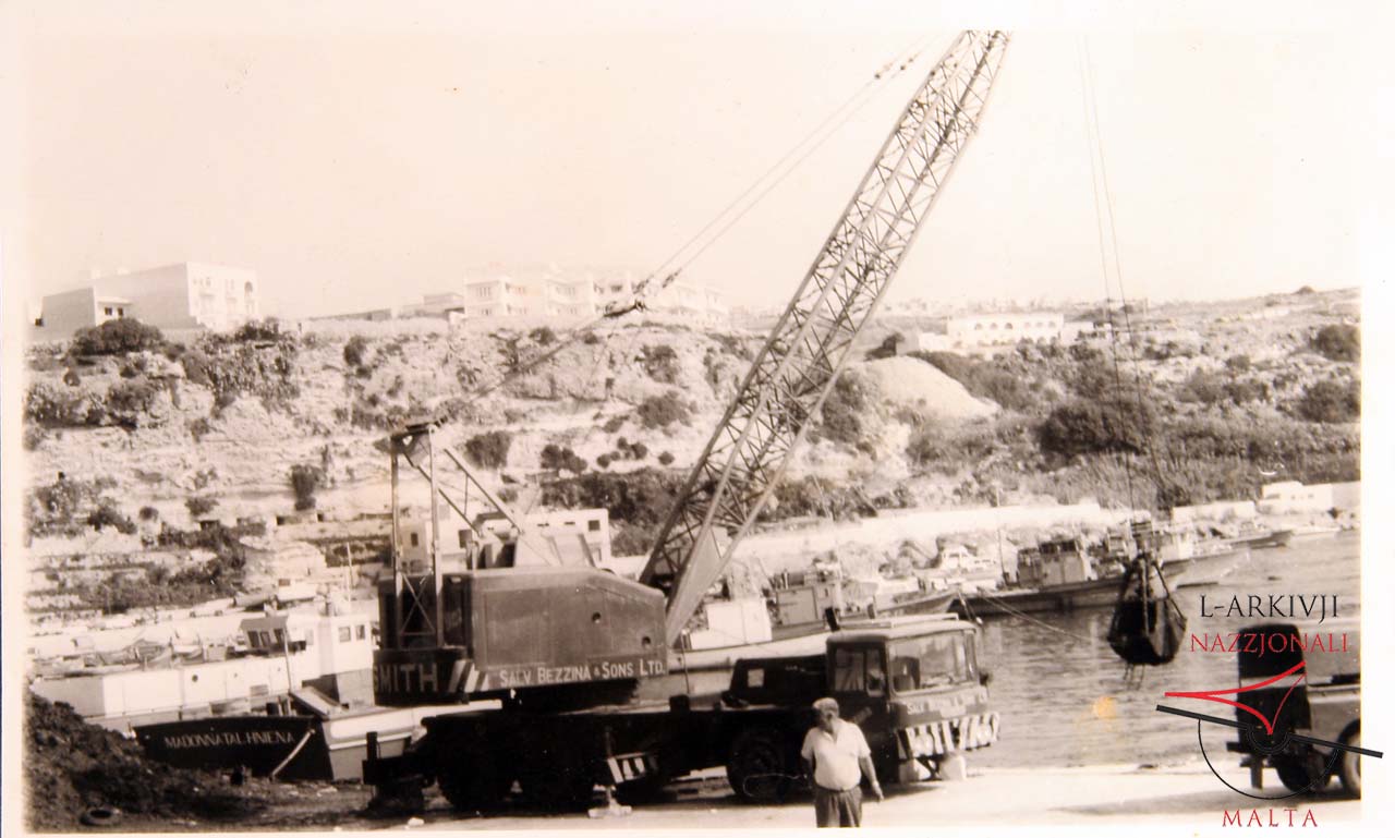 Dredging works at Mgarr Harbour