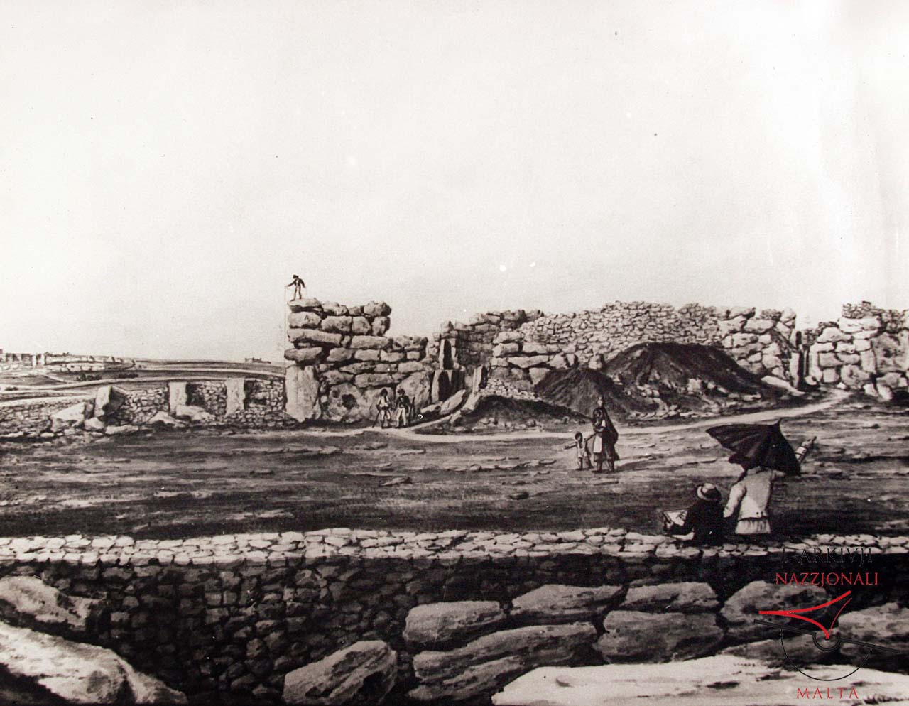 Front view of Ġgantija Temples