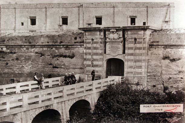 The main gate of Fort Chambray