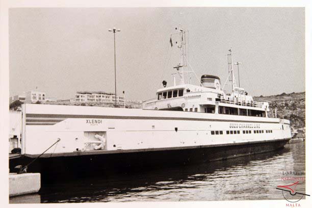 M.V. Xlendi Ferry at dock