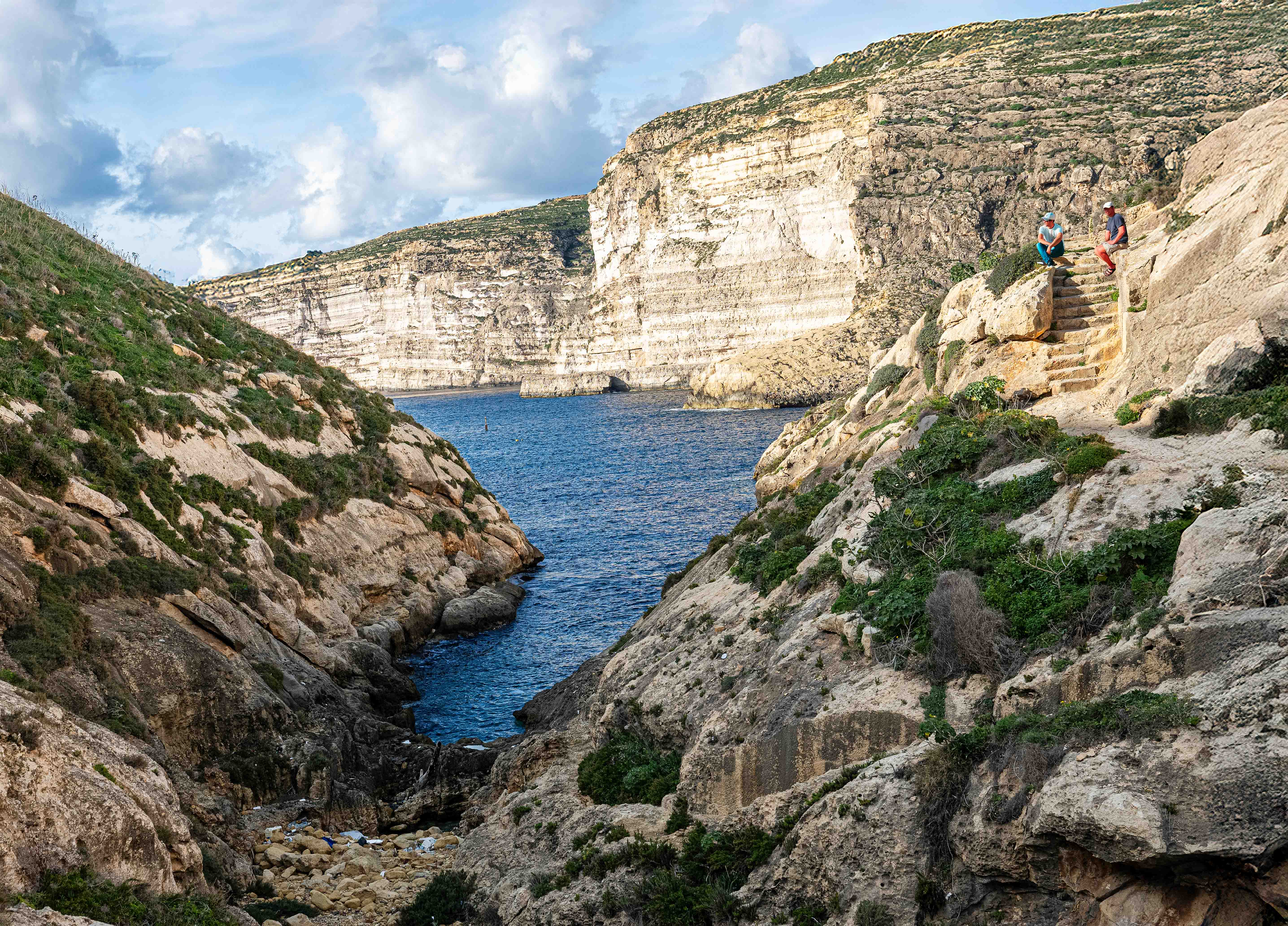 Rugged cliffs of Xlendi