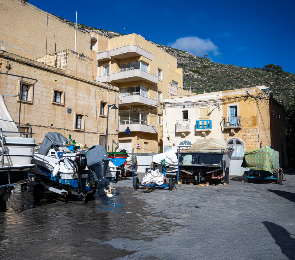 Xlendi's boat yard