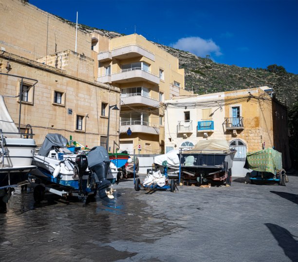 Xlendi's boat yard