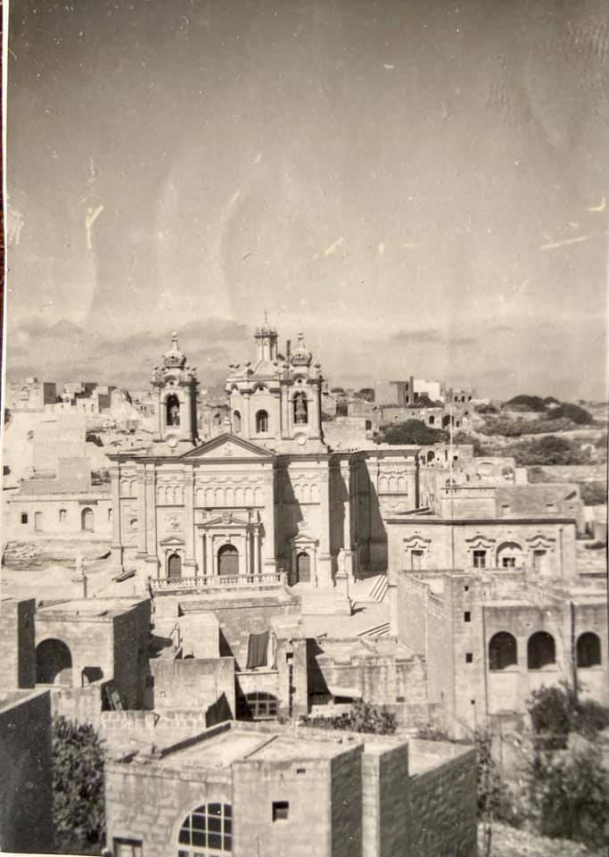 Aerial view of Qala Church