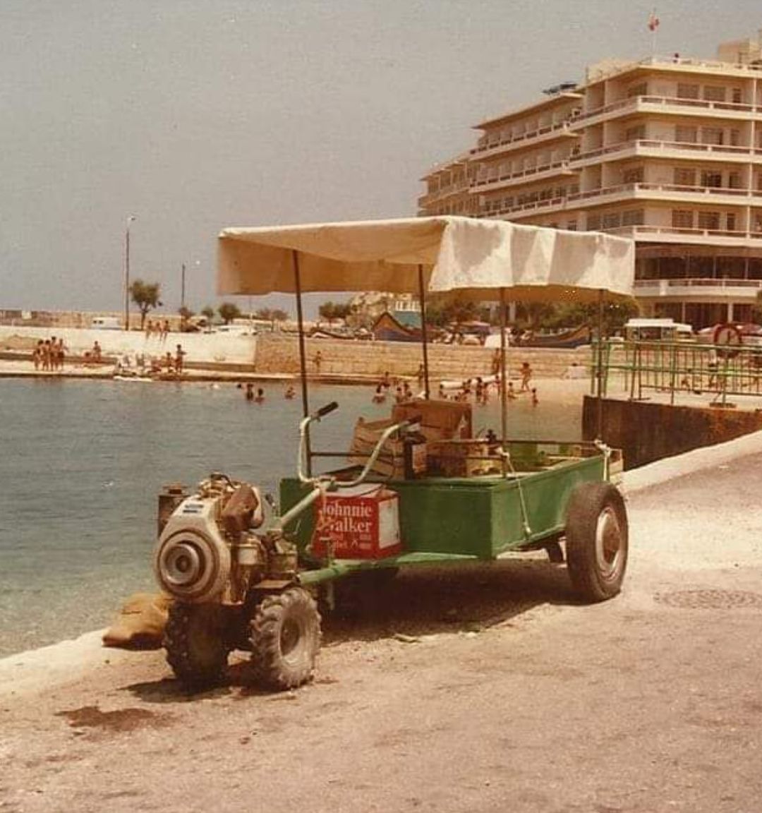 Summer day at Marsalforn waterfront