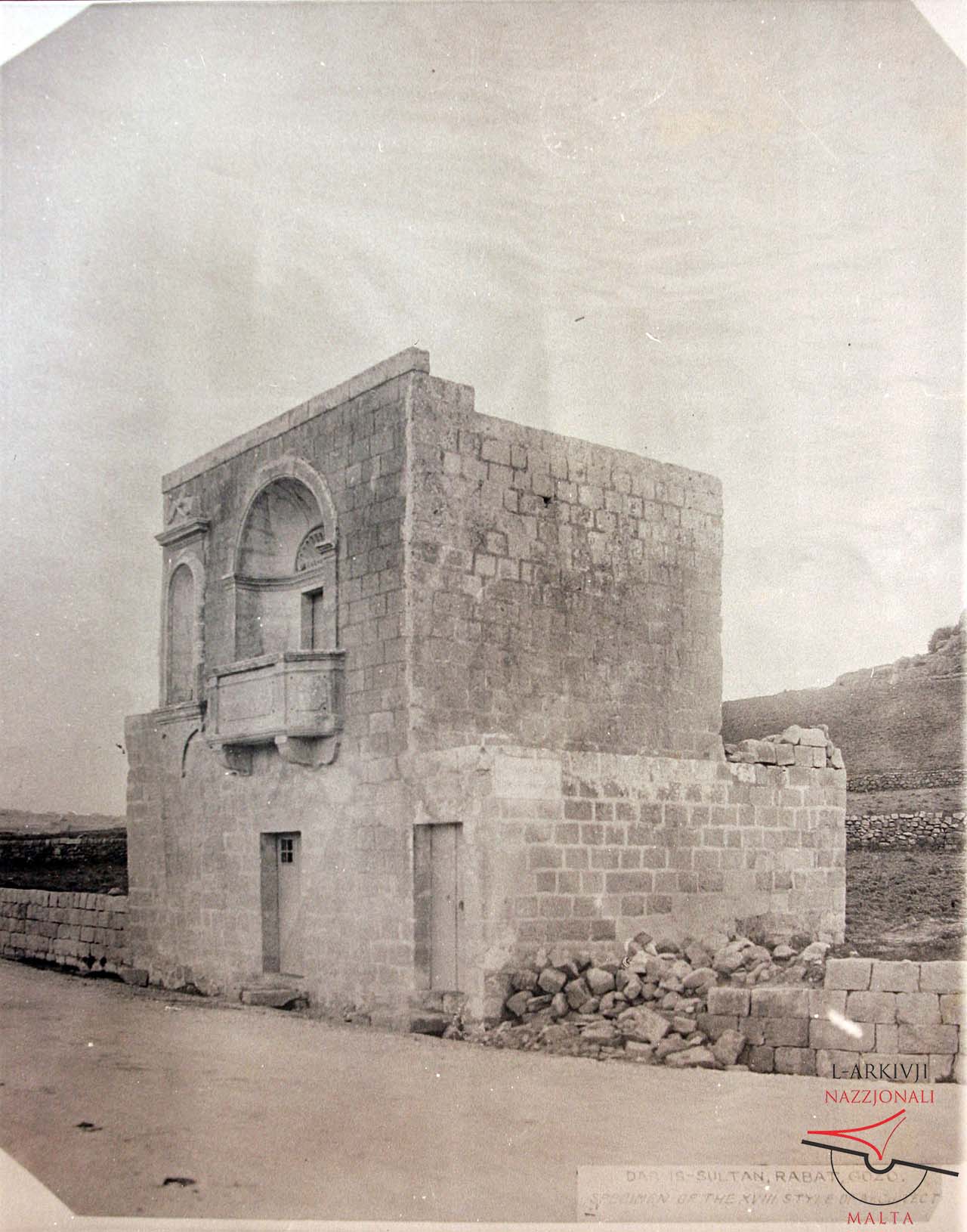 Carved stone balcony of Dar is-Sultan
