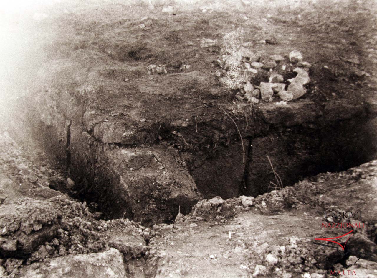 Roman Villa excavation trench