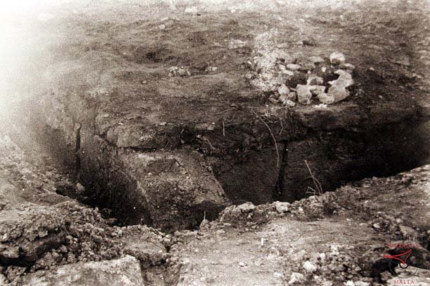 Roman Villa excavation trench