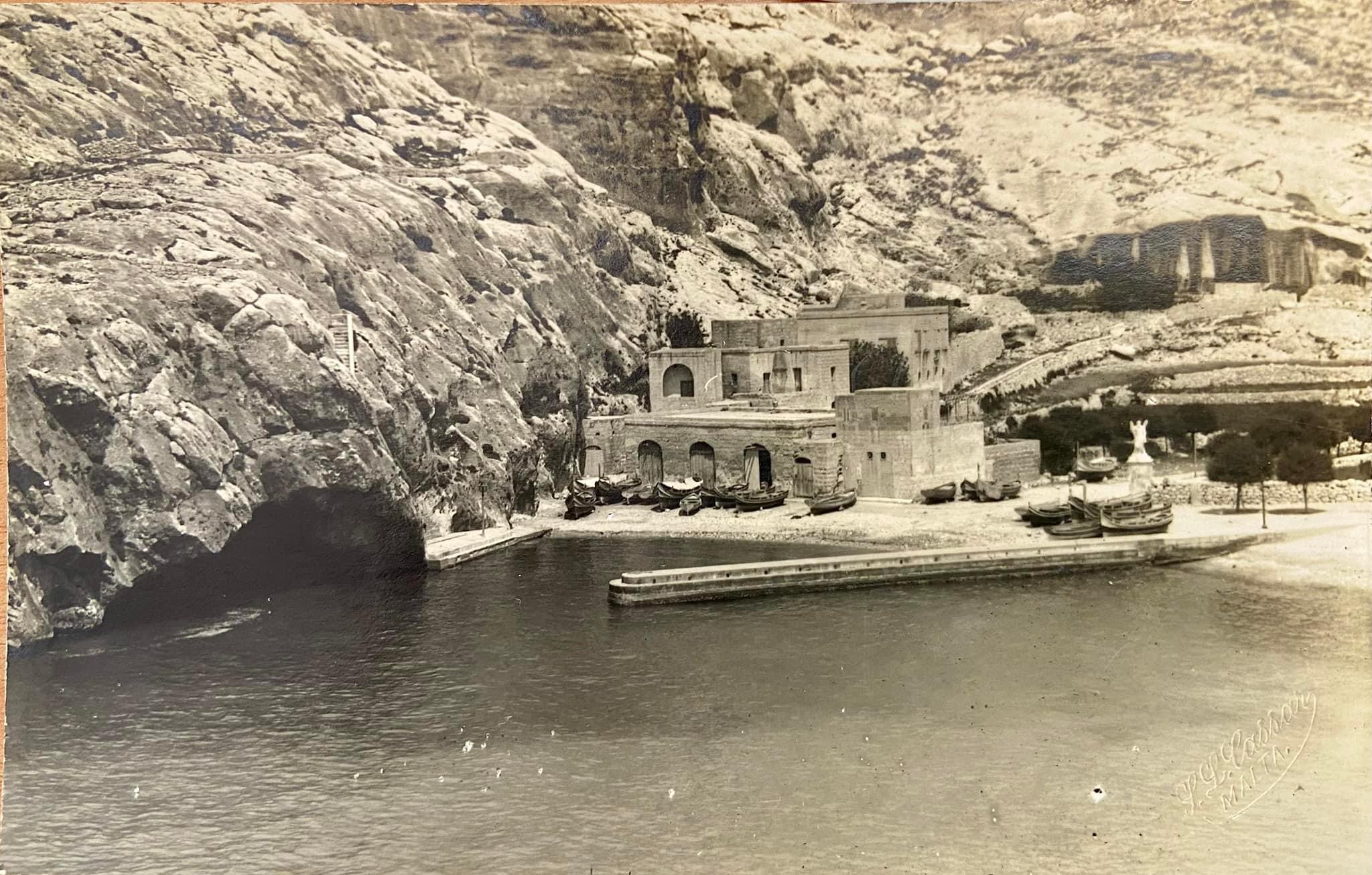 Xlendi Bay with boathouses