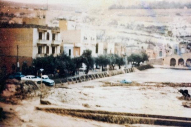 Flooded streets of Xlendi