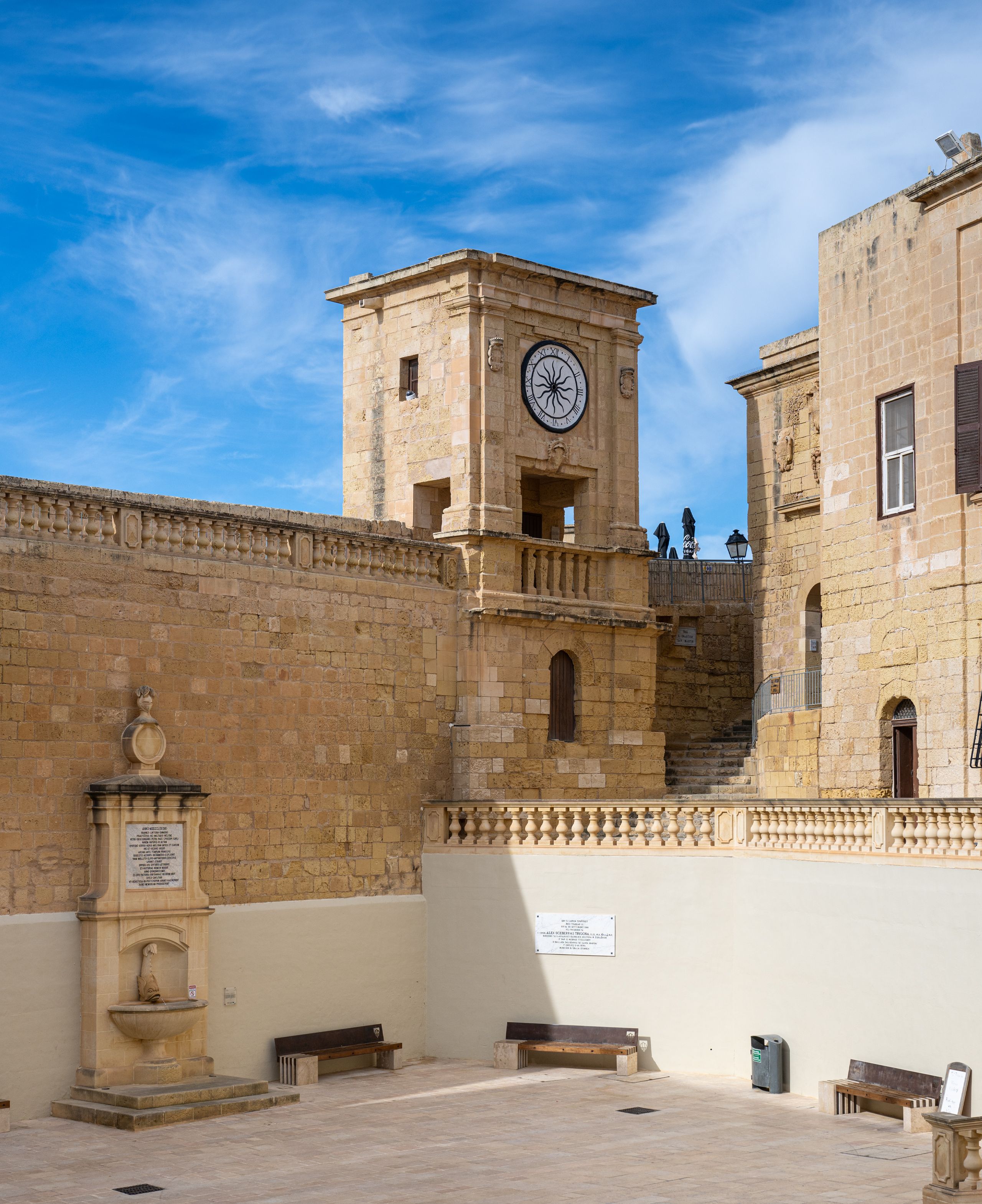 Lascaris Clock Tower in the Citadel