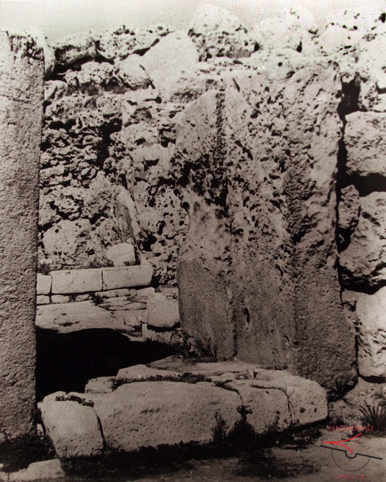 Ġgantija Temples' Trilithon entrance