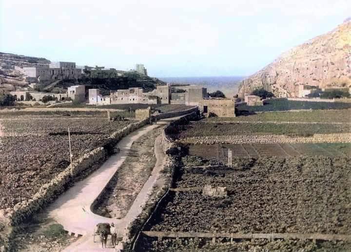 Xlendi valley farmlands and village path