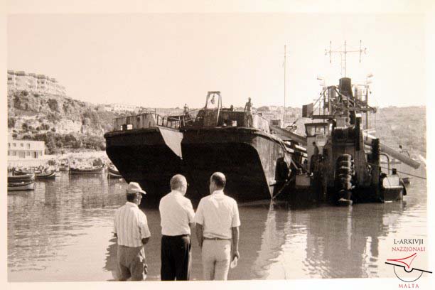 Dredging works at Mġarr Harbour