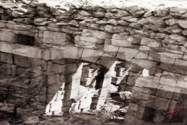 Remains of old buildings upon Ta’ Dbieġi hill