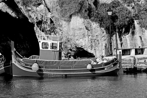 Fisherman preparing nets