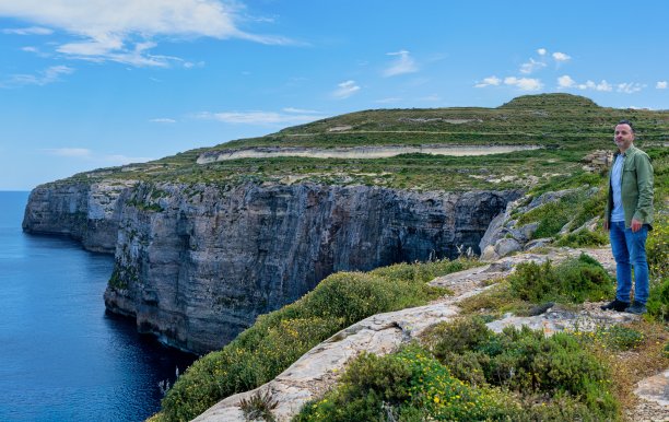 Cliffy coast of St Dimitri