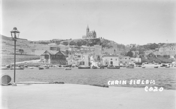 Mġarr Harbour with Lourdes Church