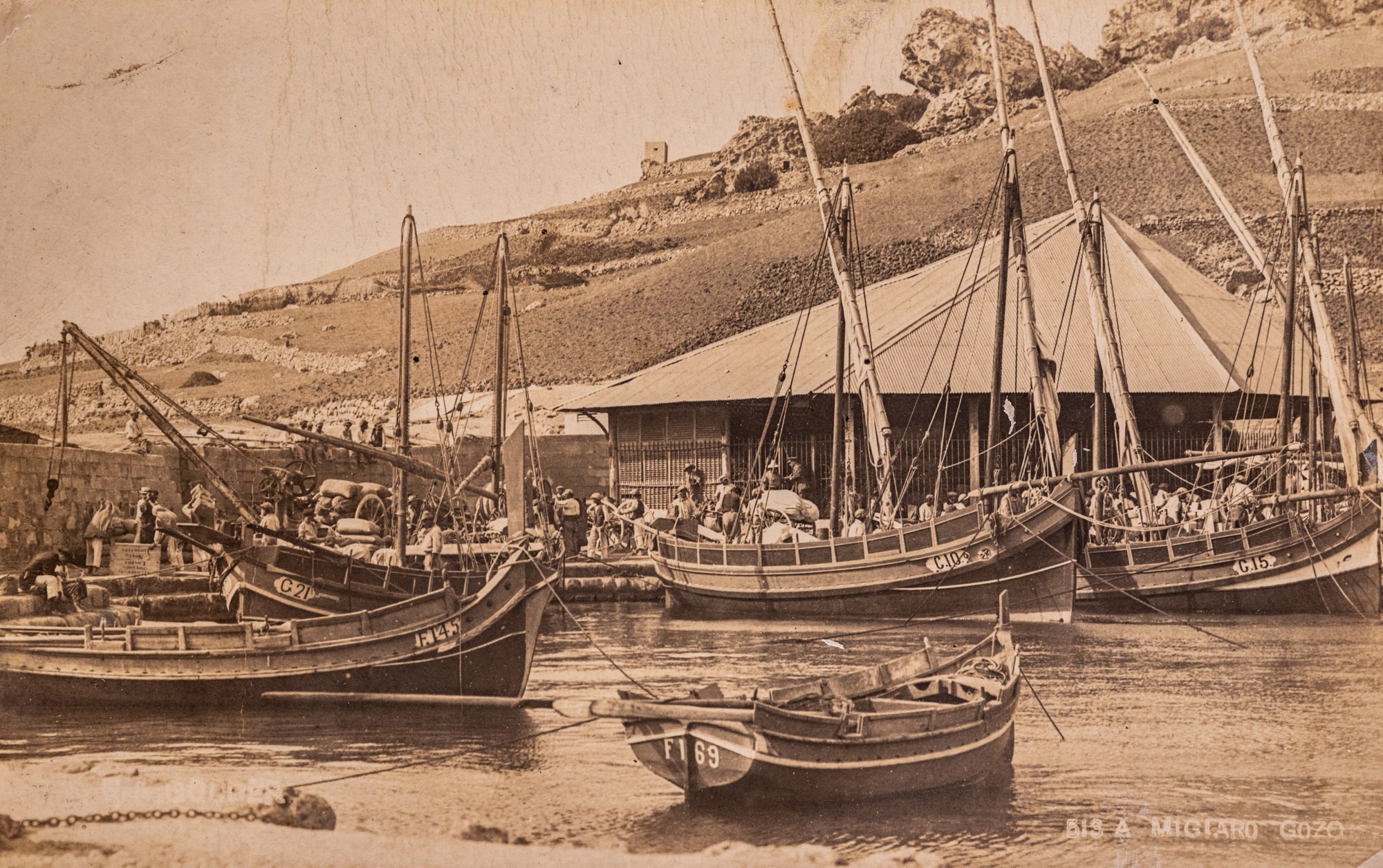Scene at Mġarr Harbour