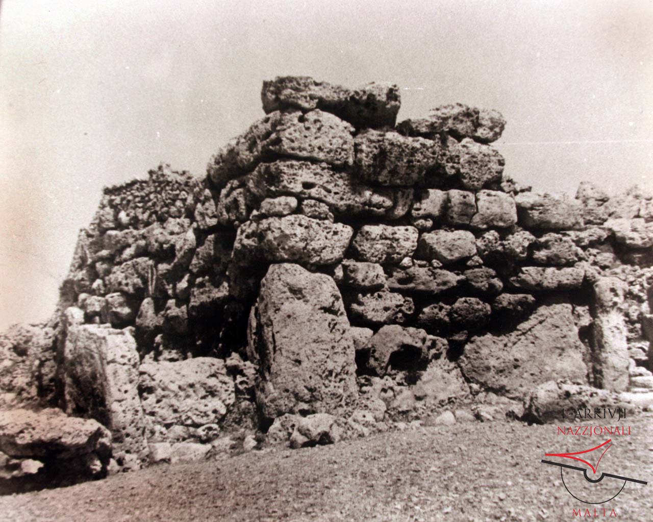 Corner megaliths of South Temple at Ġgantija
