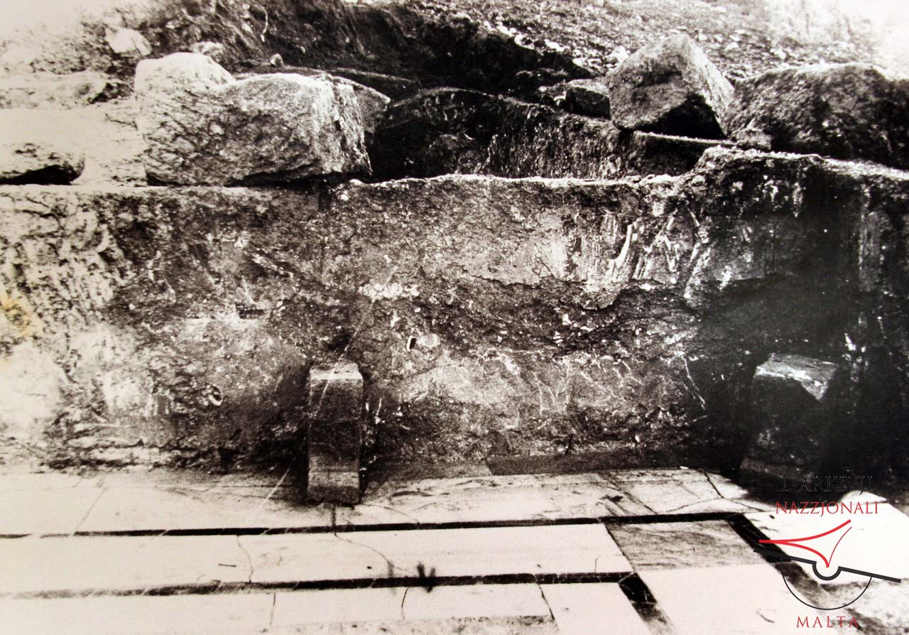 Excavated structures at Roman villa