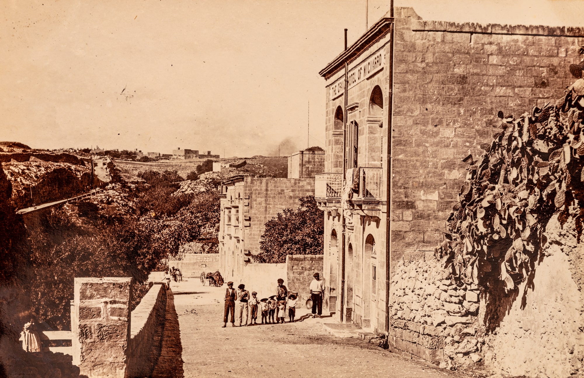 Road to Mġarr near Grand Hotel