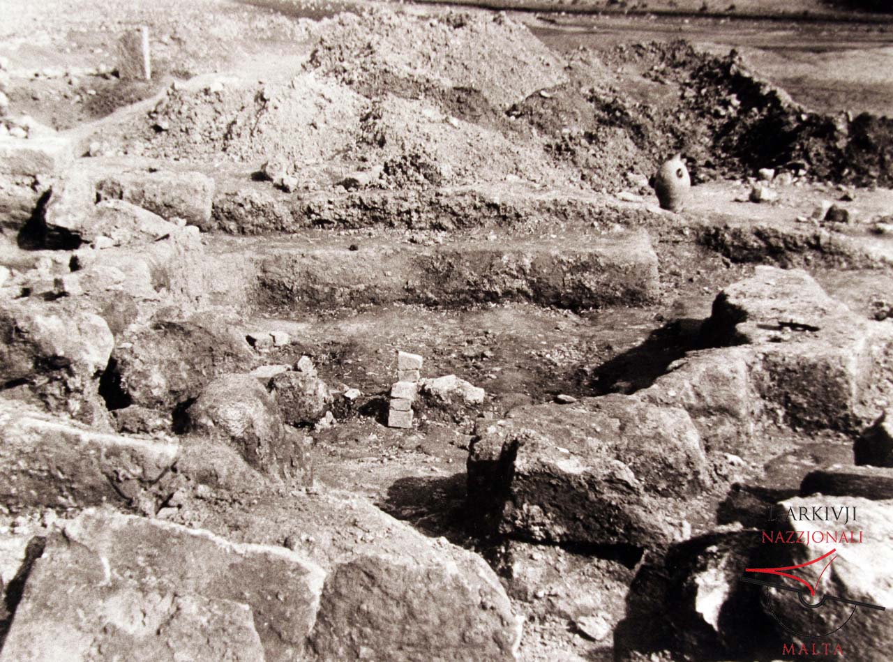 Roman Villa Excavation site at Ramla bay