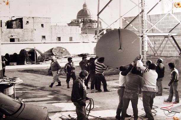 Telephone Exchange- Installation of satellite dish